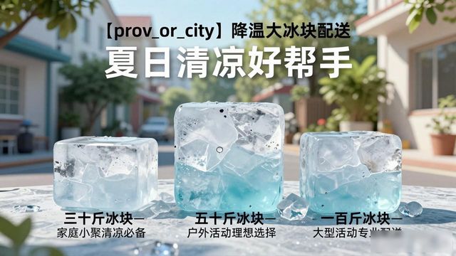 呼和浩特降温大冰块配送 夏日清凉好帮手